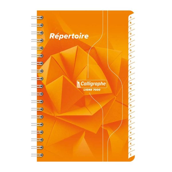 R&eacute;pertoire reliure int&eacute;grale 7000 11&times;17 cm 180 pages petits carreaux 70 g