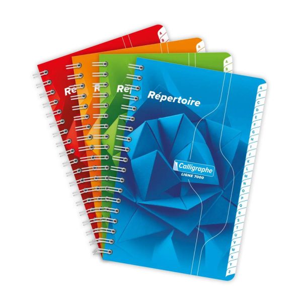 R&eacute;pertoire reliure int&eacute;grale 7000 11&times;17 cm 100 pages petits carreaux 70 g