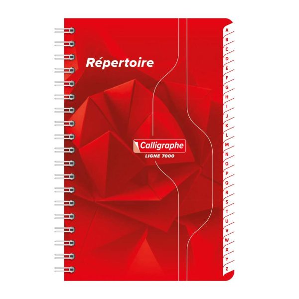 R&eacute;pertoire reliure int&eacute;grale 7000 11&times;17 cm 100 pages petits carreaux 70 g