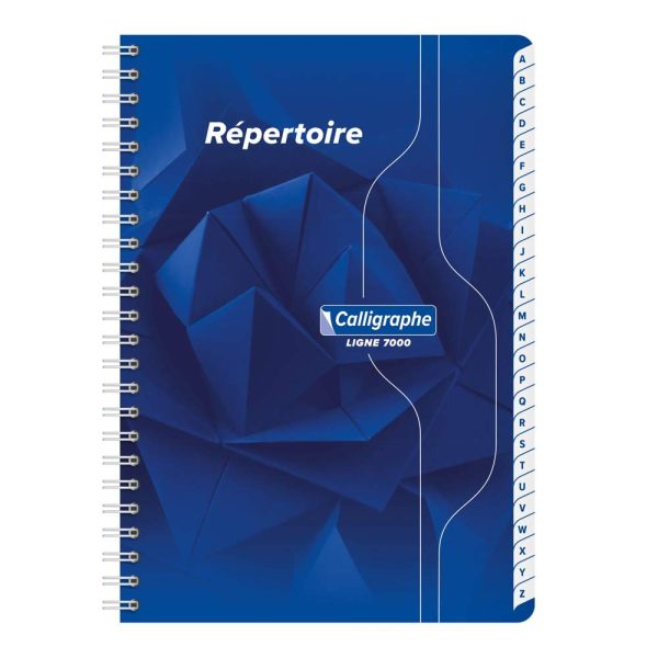 R&eacute;pertoire reliure int&eacute;grale 7000 A5 180 pages petits carreaux 70 g