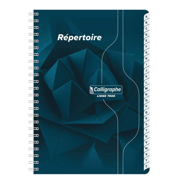 R&eacute;pertoire reliure int&eacute;grale 7000 A5 180 pages petits carreaux 70 g