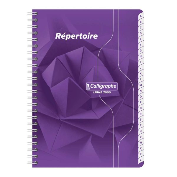 R&eacute;pertoire reliure int&eacute;grale 7000 A5 180 pages petits carreaux 70 g