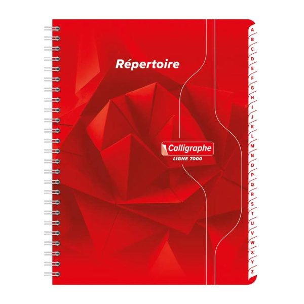 R&eacute;pertoire reliure int&eacute;grale 7000 17&times;22 cm 180 pages petits carreaux 70 g