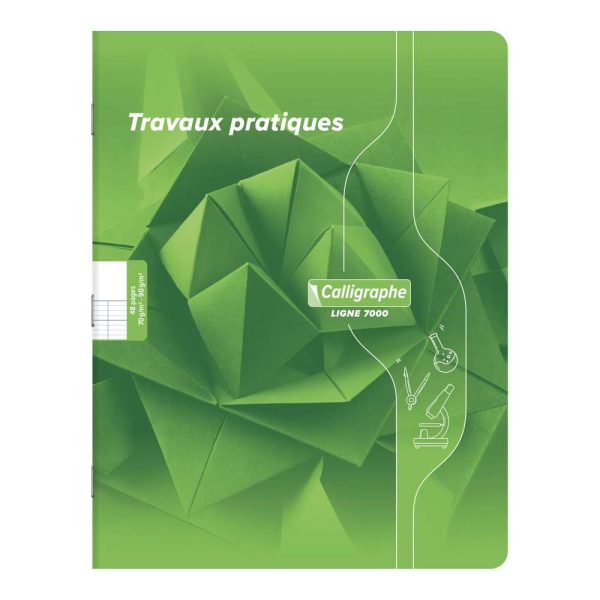 Cahier Travaux Pratiques piqu&eacute; 7000 17&times;22 cm 48 pages grands carreaux 70 g + uni 90 g