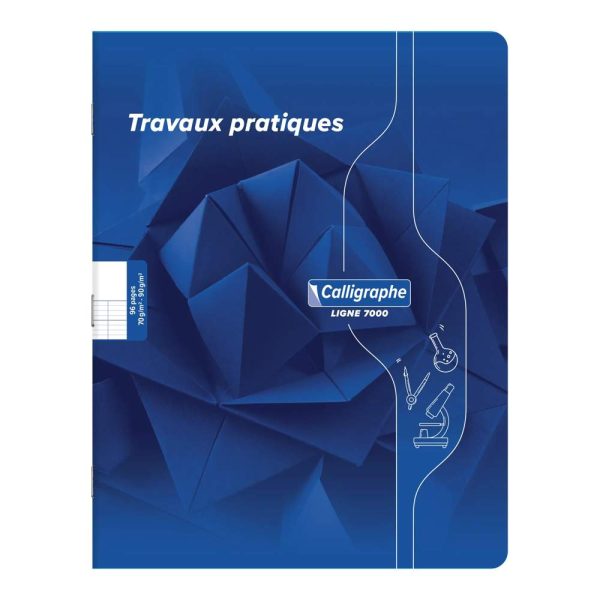 Cahier Travaux Pratiques piqu&eacute; 7000 17&times;22 cm 96 pages grands carreaux 70 g + uni 90 g