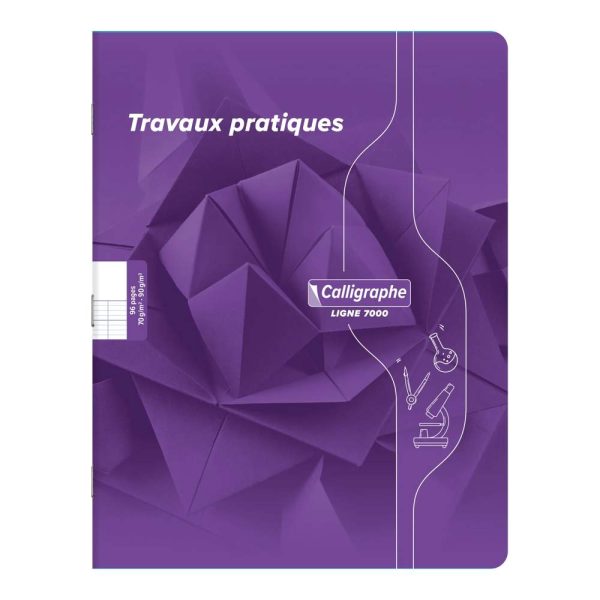 Cahier Travaux Pratiques piqu&eacute; 7000 17&times;22 cm 96 pages grands carreaux 70 g + uni 90 g
