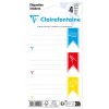 Sachet de 12 &eacute;tiquettes adh&eacute;sives assorties 33,5x75mm