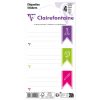 Sachet de 12 &eacute;tiquettes adh&eacute;sives assorties 33,5x75mm