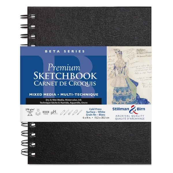 Beta Series carnet spiral&eacute; 25F 15,2&times;20,3cm 270g