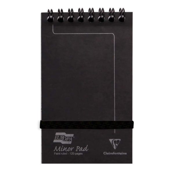 Minor Pad Europa bloc reliure int&eacute;grale en-t&ecirc;te 7,6x12cm 120 pages d&eacute;tachables lign&eacute;