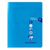 Cahier Travaux Pratiques piqu&eacute; Mimesys 17x22cm 80 pages grands carreaux + uni couverture polypropyl&egrave;ne Couleur al&eacute;atoire