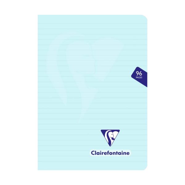 Carnet piqu&eacute; Mimesys PASTEL A5 96 pages lign&eacute; couverture polypropyl&egrave;ne