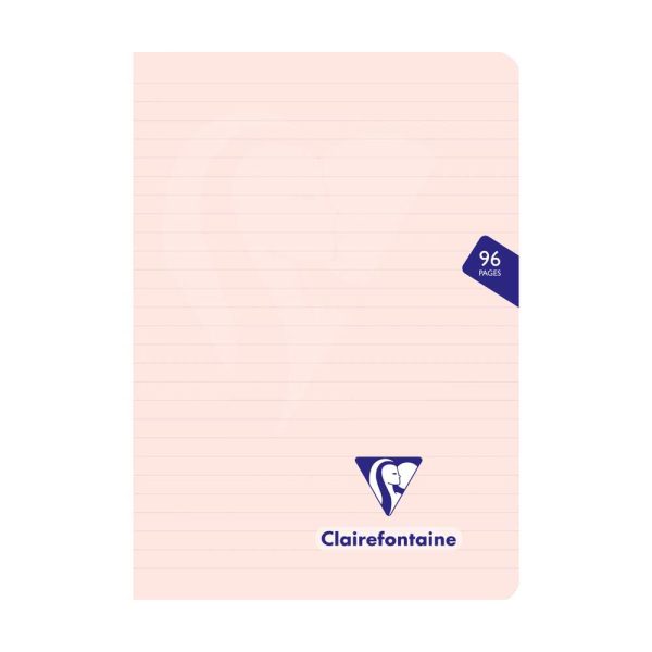 Carnet piqu&eacute; Mimesys PASTEL A5 96 pages lign&eacute; couverture polypropyl&egrave;ne