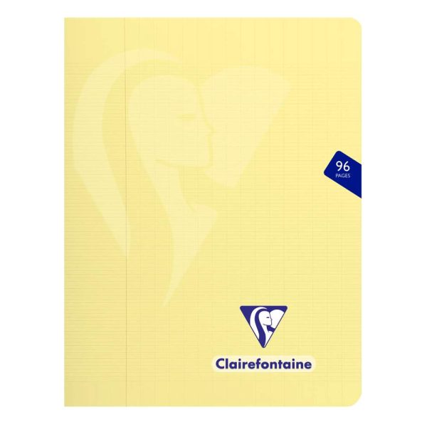 Cahier piqu&eacute; Mimesys PASTEL 17&times;22 cm 96 pages grands carreaux couverture polypropyl&egrave;ne