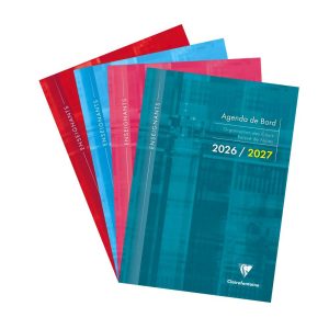 Agenda de bord mill&eacute;sim&eacute; enseignant 6 colonnes (48 cases/semaine) piqu&eacute; A4 112 pages Couleur al&eacute;atoire