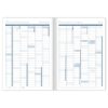 Agenda de bord mill&eacute;sim&eacute; enseignant 6 colonnes (48 cases/semaine) piqu&eacute; A4 112 pages Couleur al&eacute;atoire