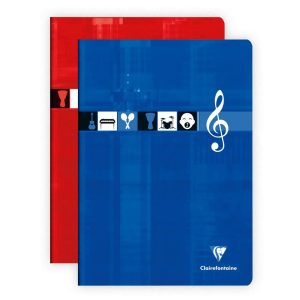 Cahier Musique & Chant piqu&eacute; A4 48 pages grands carreaux Couleur al&eacute;atoire