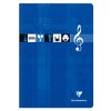 Cahier Musique & Chant piqu&eacute; A4 48 pages grands carreaux Couleur al&eacute;atoire