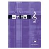 Cahier Musique piqu&eacute; A4 96 pages Bleu ciel