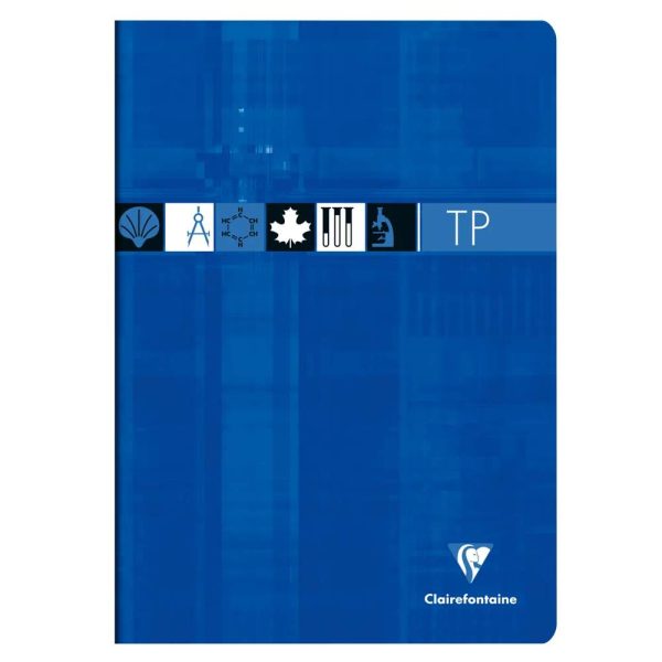 Cahier Travaux Pratiques piqu&eacute; A4 80 pages petits carreaux + uni Couleur al&eacute;atoire