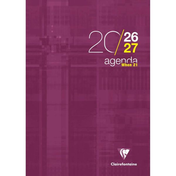 Agenda mill&eacute;sim&eacute; When 21 piq&ucirc;re A4 112 pages semaine sur 2 pages
