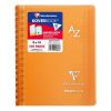R&eacute;pertoire reliure int&eacute;grale enveloppante Koverbook 9x14cm 100 pages petits carreaux couverture polypropyl&egrave;ne transparent