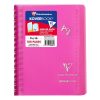 R&eacute;pertoire reliure int&eacute;grale enveloppante Koverbook 9x14cm 100 pages petits carreaux couverture polypropyl&egrave;ne transparent