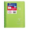 R&eacute;pertoire reliure int&eacute;grale enveloppante Koverbook 9x14cm 100 pages petits carreaux couverture polypropyl&egrave;ne transparent