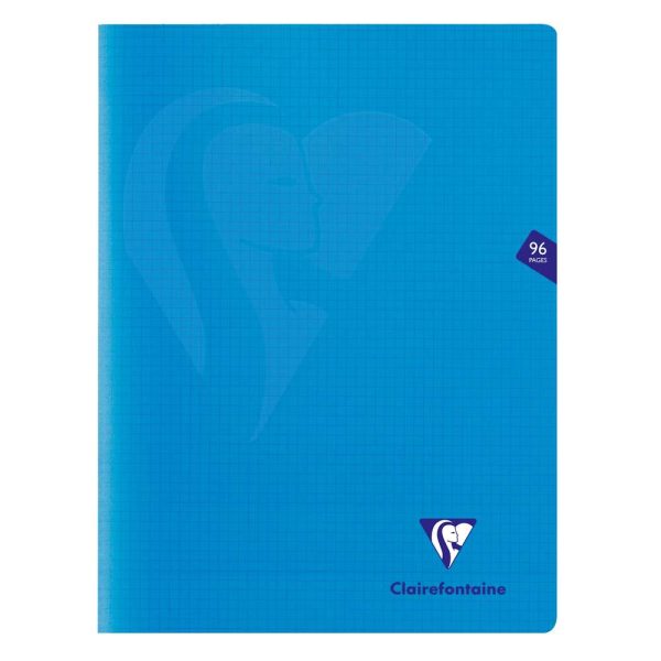 Cahier piqu&eacute; Mimesys 24x32cm 96 pages petits carreaux couverture polypropyl&egrave;ne