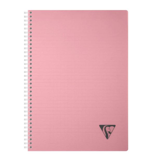 Cahier reliure int&eacute;grale Linicolor ESSENCE A4 100 pages grands carreaux couverture plastique polypropy&egrave;ne rainur&eacute;