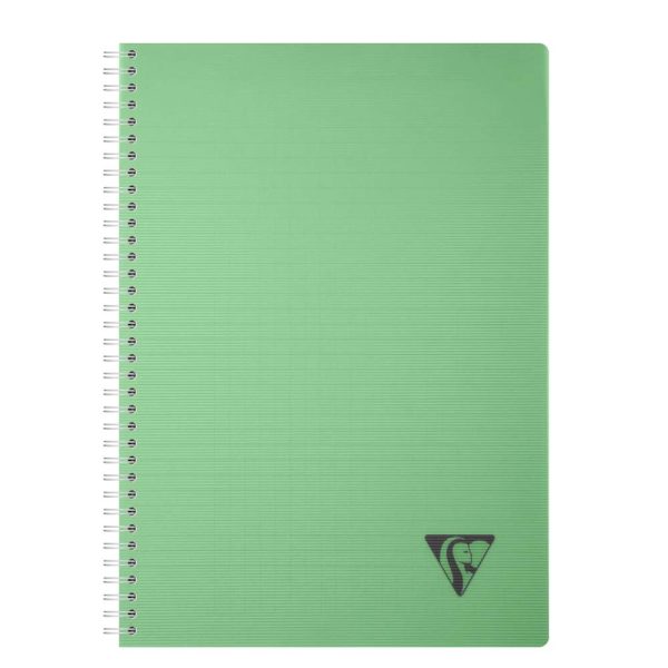 Cahier reliure int&eacute;grale Linicolor ESSENCE A4 180 pages grands carreaux couverture plastique polypropy&egrave;ne rainur&eacute;
