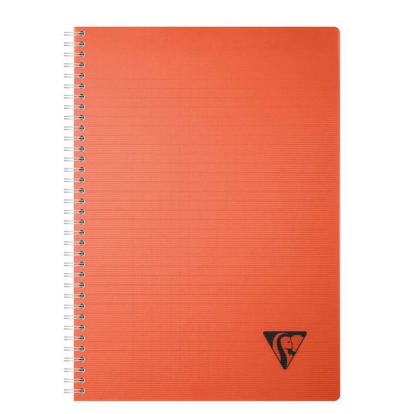 Cahier reliure int&eacute;grale Linicolor ESSENCE A4 180 pages grands carreaux couverture plastique polypropy&egrave;ne rainur&eacute;