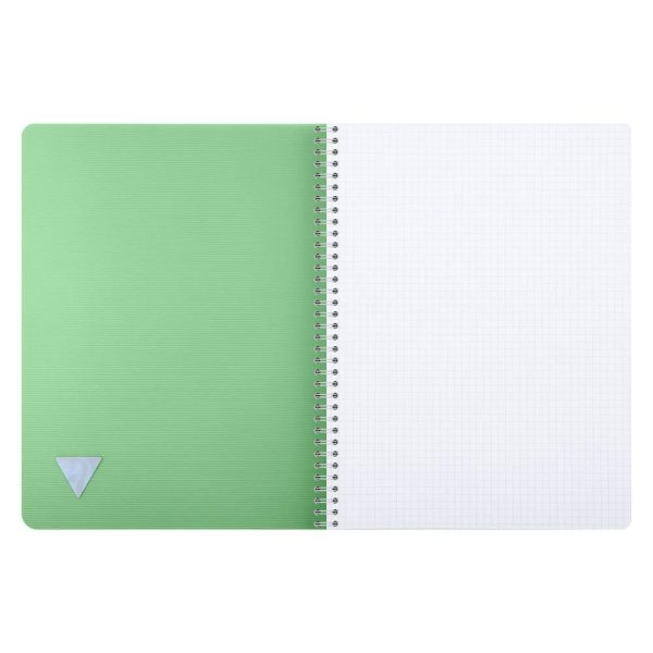 Cahier reliure int&eacute;grale Linicolor ESSENCE A4 180 pages petits carreaux couverture plastique polypropy&egrave;ne rainur&eacute;