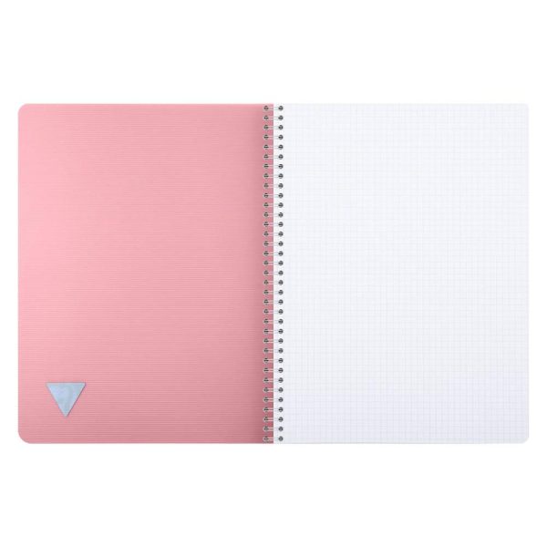 Cahier reliure int&eacute;grale Linicolor ESSENCE A4 180 pages petits carreaux couverture plastique polypropy&egrave;ne rainur&eacute;