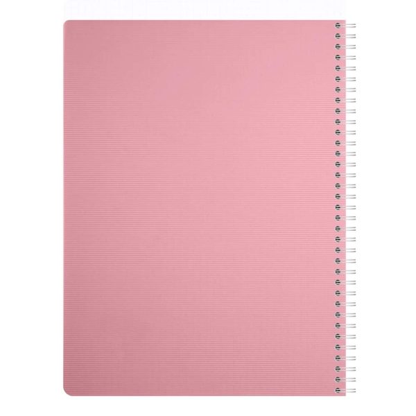 Cahier reliure int&eacute;grale Linicolor ESSENCE A4 180 pages petits carreaux couverture plastique polypropy&egrave;ne rainur&eacute;
