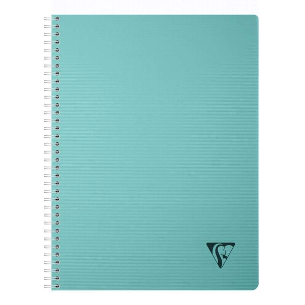 Cahier reliure int&eacute;grale Linicolor ESSENCE A4 180 pages petits carreaux couverture plastique polypropy&egrave;ne rainur&eacute;