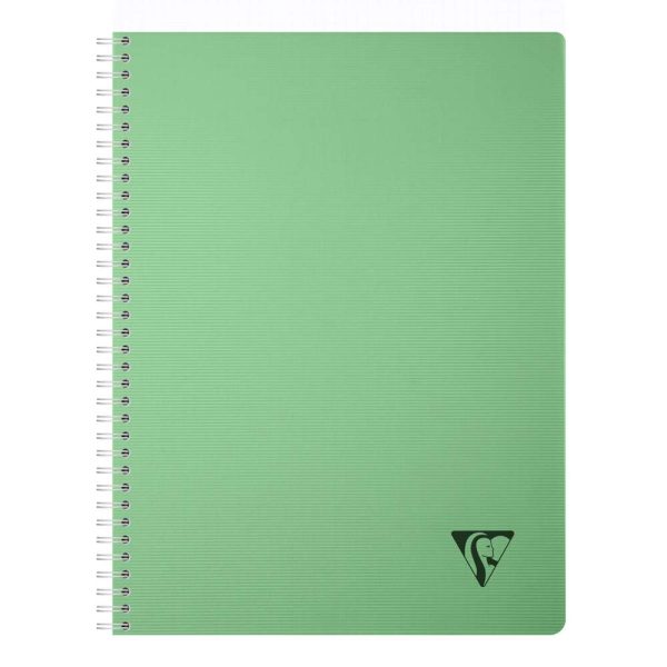 Cahier reliure int&eacute;grale Linicolor ESSENCE A4 180 pages petits carreaux couverture plastique polypropy&egrave;ne rainur&eacute;