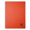 Cahier reliure int&eacute;grale Linicolor ESSENCE A4 180 pages petits carreaux couverture plastique polypropy&egrave;ne rainur&eacute;