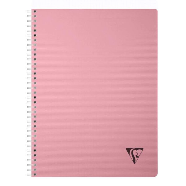 Cahier reliure int&eacute;grale Linicolor ESSENCE A4 180 pages petits carreaux couverture plastique polypropy&egrave;ne rainur&eacute;