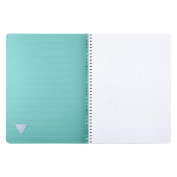 Cahier reliure int&eacute;grale Linicolor ESSENCE A4 180 pages petits carreaux couverture plastique polypropy&egrave;ne rainur&eacute;