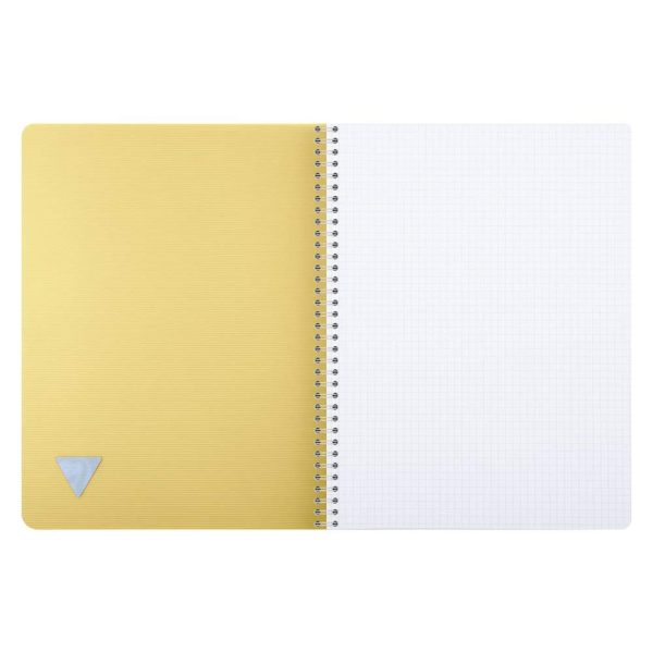Cahier reliure int&eacute;grale Linicolor ESSENCE A4 180 pages petits carreaux couverture plastique polypropy&egrave;ne rainur&eacute;