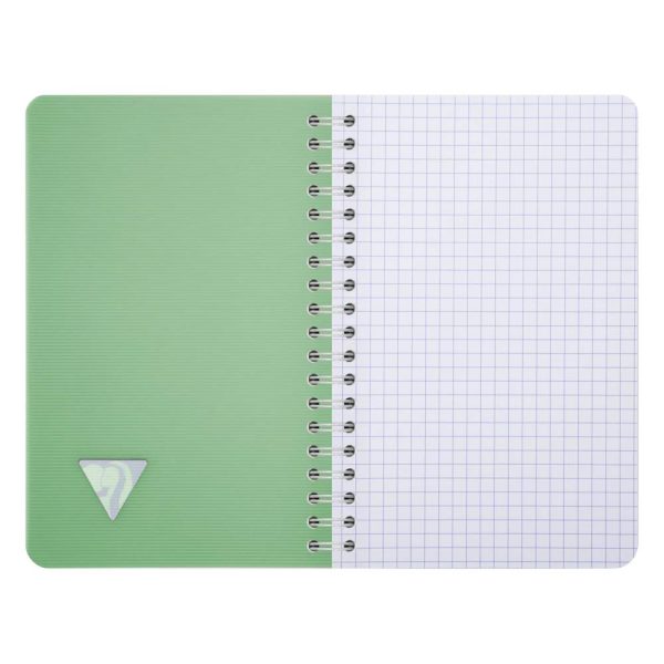 Carnet reliure int&eacute;grale Linicolor ESSENCE 11&times;17 cm 100 pages petits carreaux couverture plastique polypropy&egrave;ne rainur&eacute;