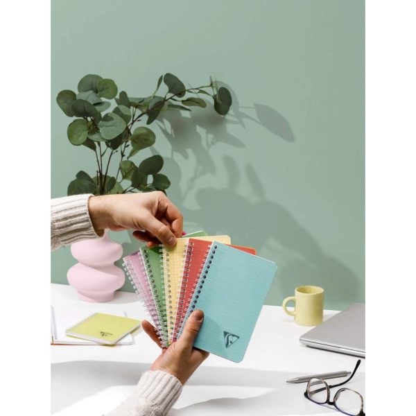 Carnet reliure int&eacute;grale Linicolor ESSENCE A5 180 pages lign&eacute; + marge couverture plastique polypropy&egrave;ne rainur&eacute;