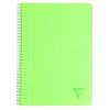 Cahier reliure int&eacute;grale Linicolor FRESH A4 100 pages grands carreaux couverture plastique polypropy&egrave;ne rainur&eacute; Couleur al&eacute;atoire