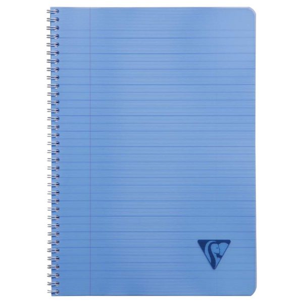 Cahier reliure int&eacute;grale Linicolor FRESH A4 180 pages lign&eacute; + marge couverture plastique polypropy&egrave;ne rainur&eacute; Couleur al&eacute;atoire