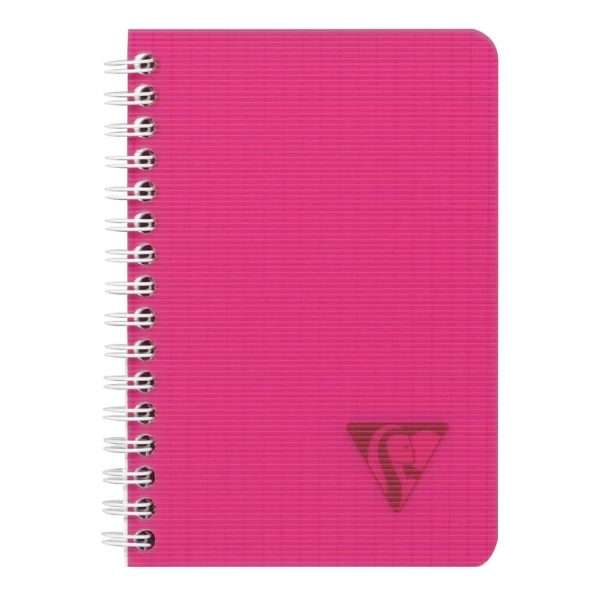 Carnet reliure int&eacute;grale Linicolor FRESH 9,5x14cm 100 pages petits carreaux couverture plastique polypropy&egrave;ne rainur&eacute; Couleur al&eacute;atoire