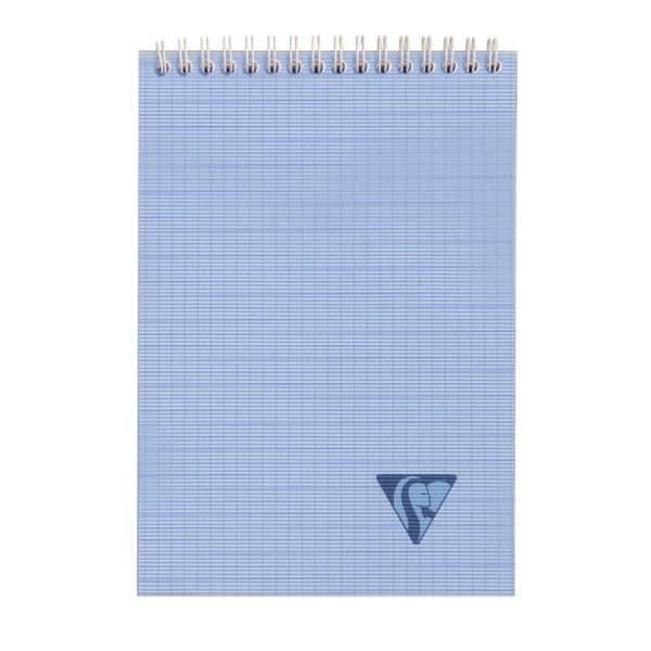 Bloc reliure int&eacute;grale Linicolor FRESH en-t&ecirc;te A5 160 pages d&eacute;tachables petits carreaux couverture plastique polypropy&egrave;ne rainur&eacute; Couleur al&eacute;atoire