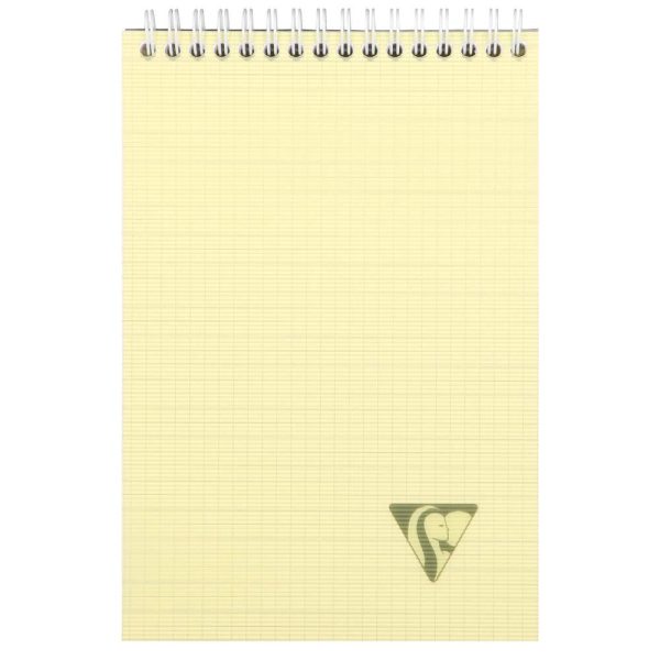 Bloc reliure int&eacute;grale Linicolor FRESH en-t&ecirc;te A5 160 pages d&eacute;tachables petits carreaux couverture plastique polypropy&egrave;ne rainur&eacute; Couleur al&eacute;atoire