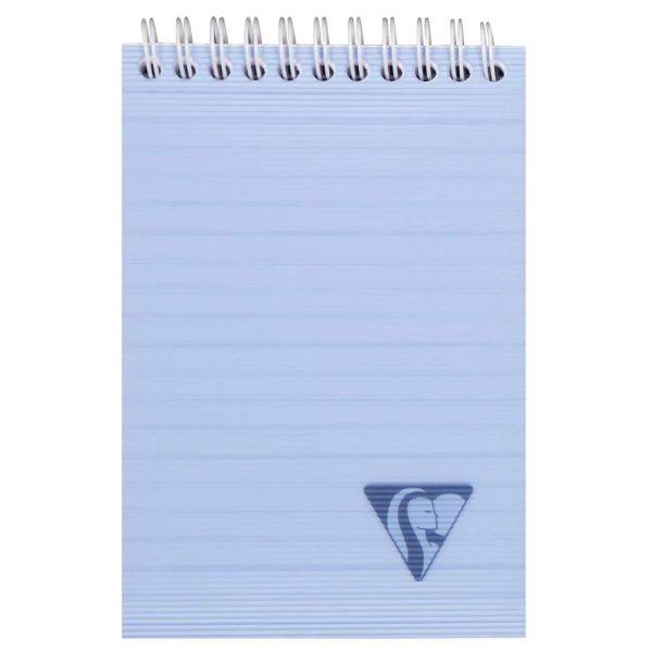 Bloc reliure int&eacute;grale Linicolor FRESH en-t&ecirc;te A6 160 pages d&eacute;tachables lign&eacute; couverture plastique polypropy&egrave;ne rainur&eacute; Couleur al&eacute;atoire