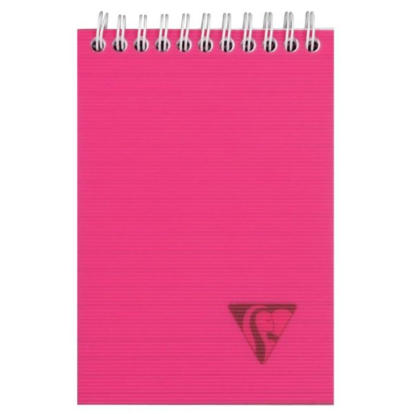 Bloc reliure int&eacute;grale Linicolor FRESH en-t&ecirc;te A6 160 pages d&eacute;tachables lign&eacute; couverture plastique polypropy&egrave;ne rainur&eacute; Couleur al&eacute;atoire